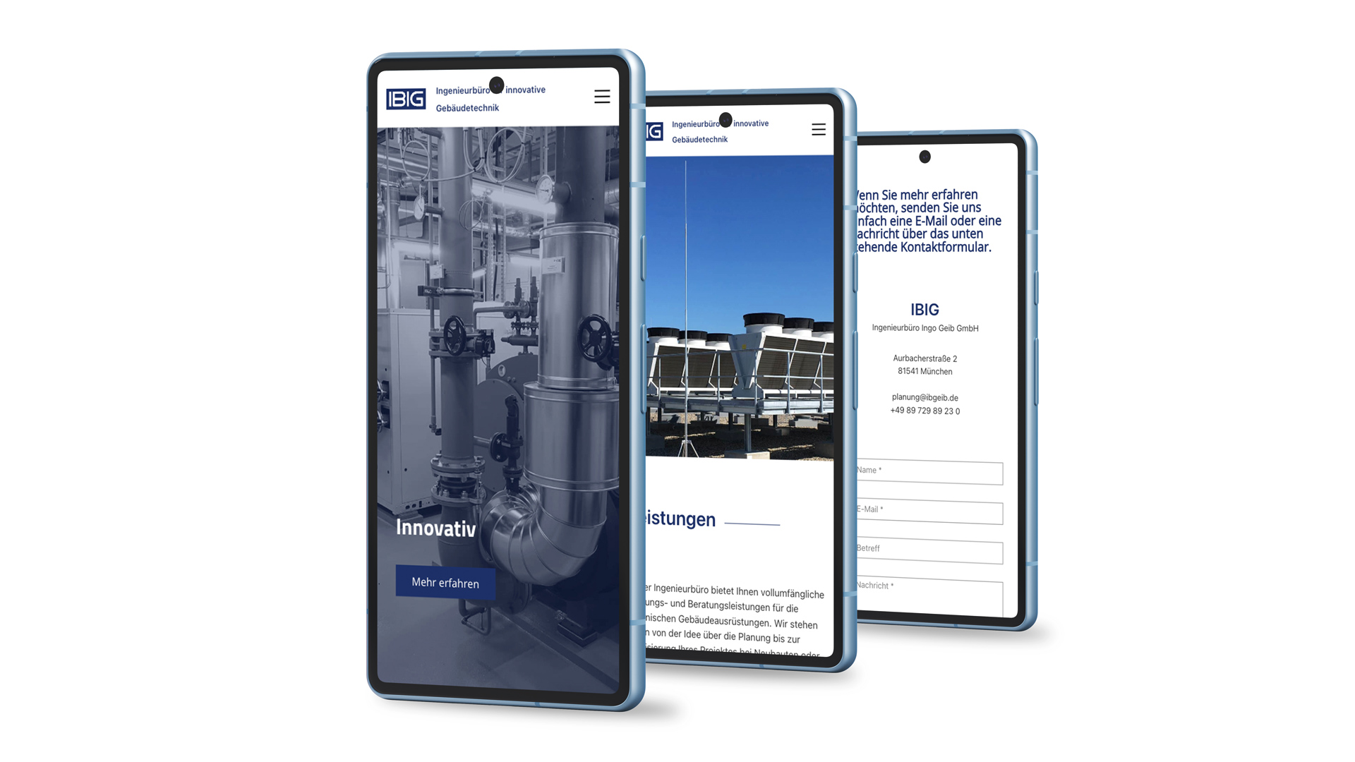 IBIG Mobile-Ansicht auf Smartphones